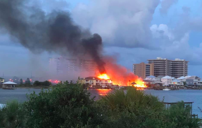 Perdido Key Fire at Key Harbour Condo